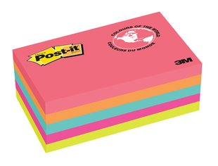 3M 彩色便條紙 3"x5" (5本裝) 655-5PK