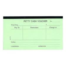 英文傳票 Petty Cash Voucher #319