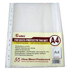 GODEX 文件保護套 A4 0.07mm 透明面  @20'S