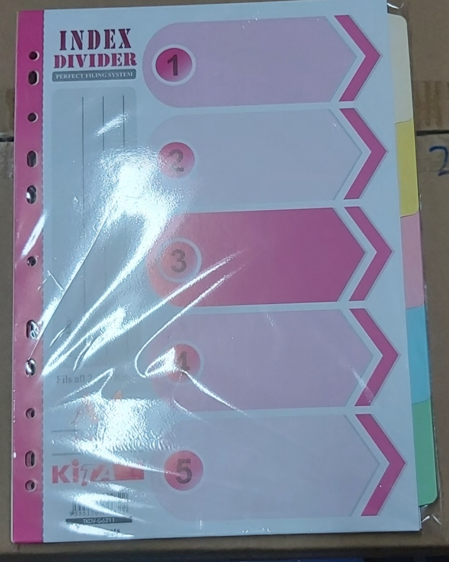 A4 KITA 5 色纸 INDEX  10套