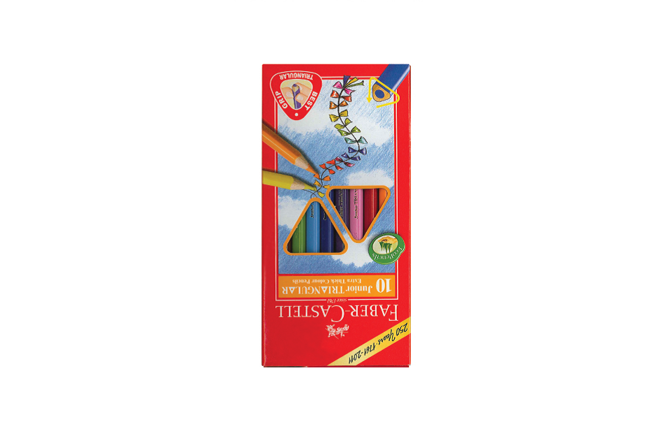 Faber-Castell  10色三角木顏色筆 #116538-10