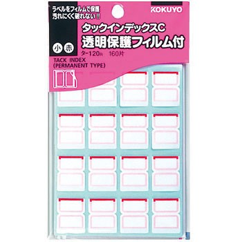 Kokuyo Tack Label 索引頭標籤 (附保護膠膜面) 18x25mm @160'S TA-120