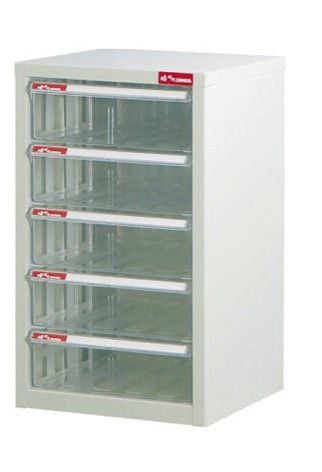 Shuter 樹德文件柜 A4-105H (5 透明闊抽屜)       285W x 343D x 483H (mm)
