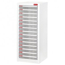 Shuter 樹德文件柜 A4-115P (15 透明薄抽屜)       285W x 343D x 740H (mm)