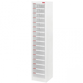 Shuter 樹德文件柜 A4-116H (16 透明闊抽屜)      285W x 343D x 1490H (mm)
