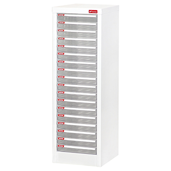 Shuter 樹德文件柜 A4-118P (18 透明薄抽屜)      285W x 343D x 880H (mm)