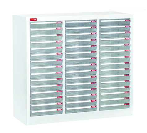 Shuter 座地樹德文件柜 A4-345P (3行 15x3 透明薄抽屜)   800W x 343D x 740H (mm)