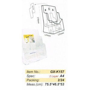 GODEX  A4 雙層展示架 - 230W x 120D x 270H mm  GX-K157