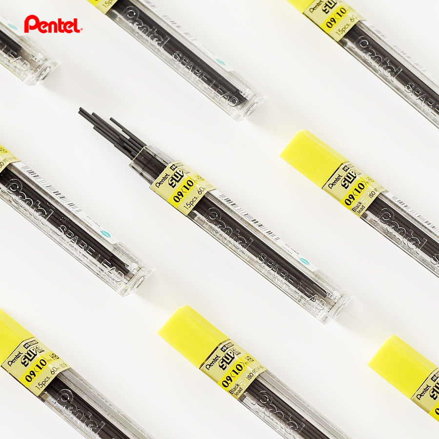Pentel 50-HB9 铅芯 0.9mm (12支装)