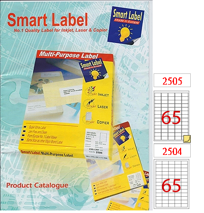 Smart Label  噴墨+鐳射+影印三用标签 (100張) (5x13) K65