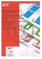 MIT 白色多用途標籤 (100張) (2x4)  K8