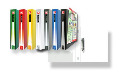 DATA BANK A4 面脊包胶 实色 2孔活页夾 (1.5") SR647