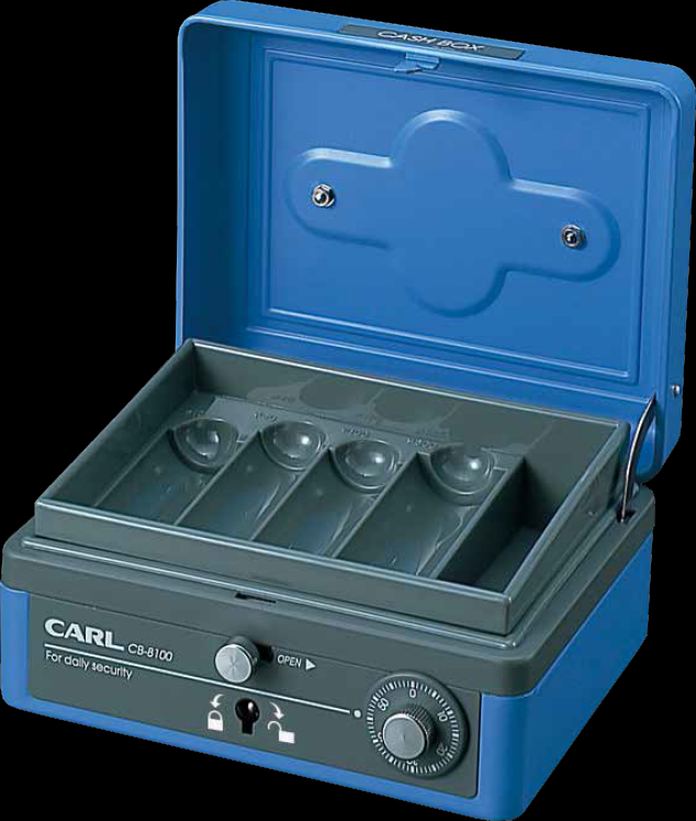 CARL CB-8100 6" 雙鎖錢箱