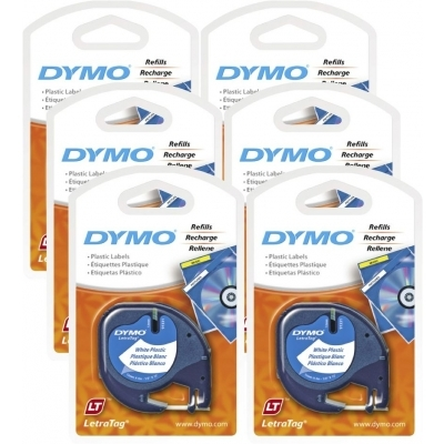 DYMO Letra Tag 12mm x 4M 颜色标签带