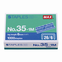 MAX No.35-1M  6mm 钉书针 26/6  (1000枚)