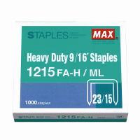 MAX 1215 FA-H / ML 钉书针 23/15 (100張) (1000枚)