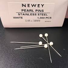 NEWAY HEAD PINS 白色珠头针 (1000支装)