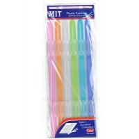 MIT Paper Fasteners No.8890  彩色膠蛇快勞鐵 (6套)
