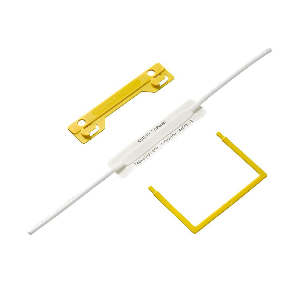 AVERY Tubeclip File Fasteners No.44005Y  过桥胶快劳铁 (10套)