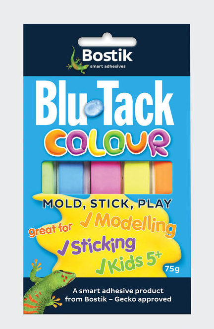 Bostik Blu-Tack  宝贴 万用胶 (彩色) 75g