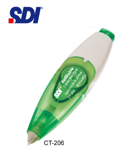 SDI i PUSH 輕按式改錯帶 CT-206 (6mm x 6M)