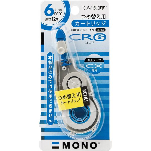 Tombow 日本蜻蜓牌改錯帶替芯 CT-CR6 (6mm x 12M)