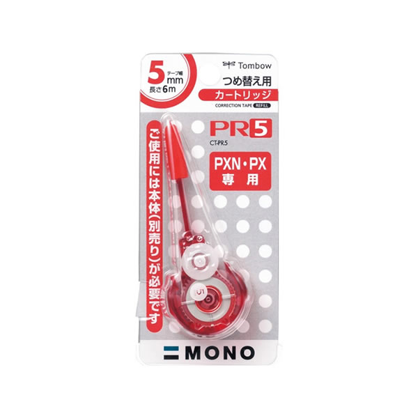 Tombow 日本蜻蜓牌改錯帶替芯 CT-PR5 (5mm x 6M)
