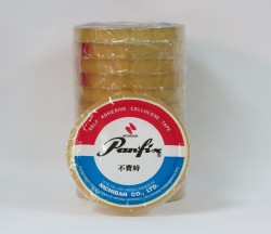 Panfix 不费时透明胶纸 1/2"x50yds (12卷装)
