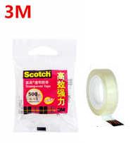 Scotch 思高牌# 500 透明胶纸 1/2"x25M (12卷装)