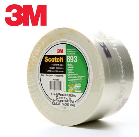 3M #893 纤维胶纸 3/4"x55M