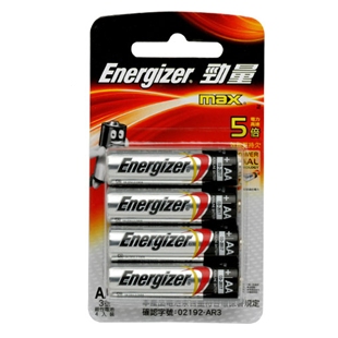 Energizer Max 勁量鹼性電池 (AA) 4粒裝