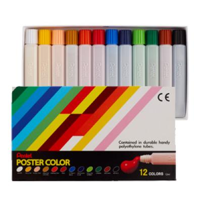 Pentel 蟠桃兒 廣告彩 12cc (12色) YNGP-12
