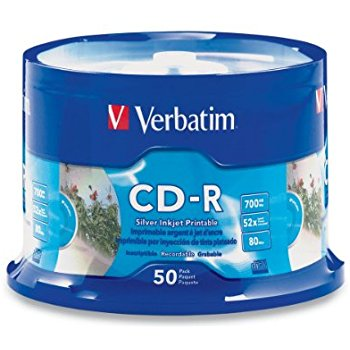 Verbatim Wide Inkjet Printable  CD-R (50片装)