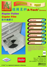 德国星科 A-Tech  F6866 A4 影印/投影 透明胶片 (10張)