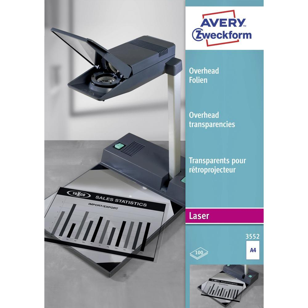 Avery Zweckform 3552 A4 鐳射+影印二用胶片 (100張)