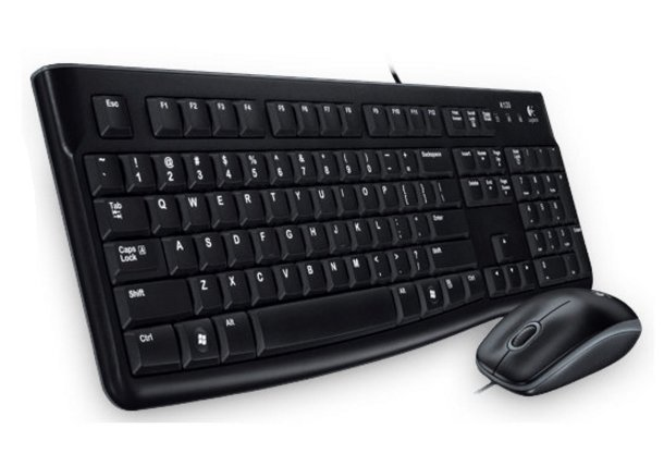 Logitech MK120 鼠标键盘组合  (有线连线、简单便捷)