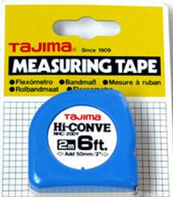 TAJIMA Hi-Conve 钢拉尺 ( 2M/6FT) 蓝壳