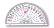 ANGEL AS-35 10cm 半圆量角器 (细)