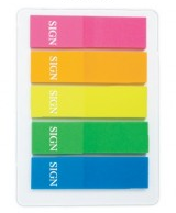 BANTEX 16638 5色胶标签 {Sign} (12.5 x 44mm)