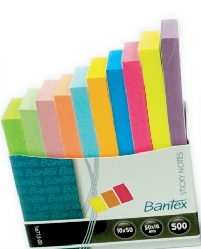 BANTEX 16715 10色紙質標籤 (50 x 15mm)