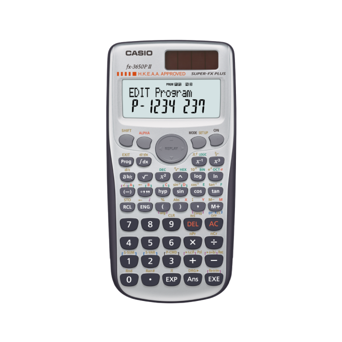 CASIO FX-3650P II 科學函數機 (考試局認可)