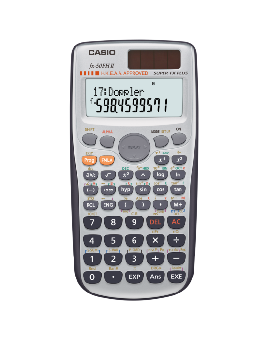 CASIO FX-50FH II 科學函數機 (HKEAA approved 香港考試及評核局認可)