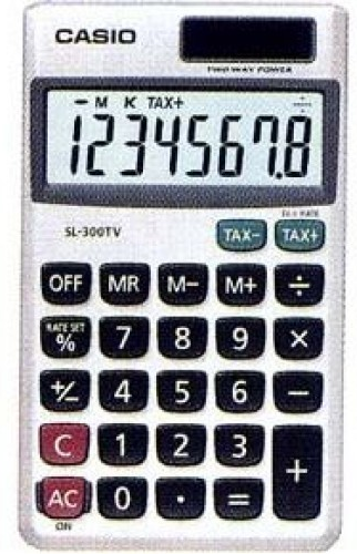 CASIO SL-300TV 携带式计算机 (8位)