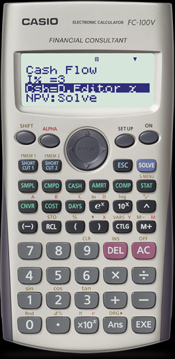 CASIO FC-100V Financial Calaulators 金融計算機