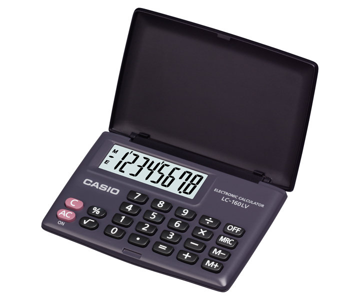 CASIO LC-160LV 攜帶式計算機 (8位)