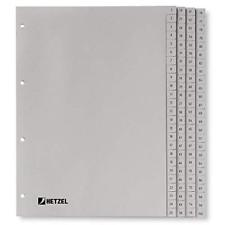 BANTEX 6217 A4 胶质数目索引分类 1-100