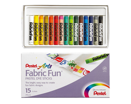 Pentel Fabric Fun 蟠桃儿纤维油彩筆 15色 PTS-15