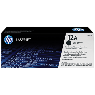 HP 12A 黑色原厂 LaserJet 碳粉盒 (Q2612A)