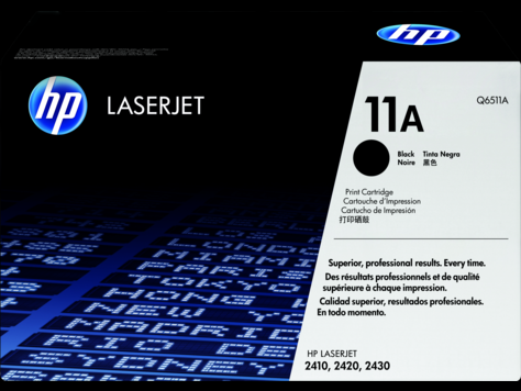 HP 11A 黑色原厂 LaserJet 碳粉盒 (Q6511A)