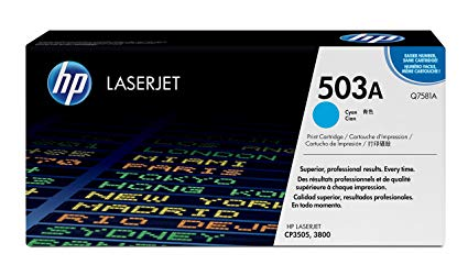 HP 503A 綻蓝原厂 LaserJet 碳粉盒 (Q7581A)